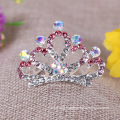 Crystal Bridal Hair Accessories Girl's Jewelry Children Crown Tiara Comb